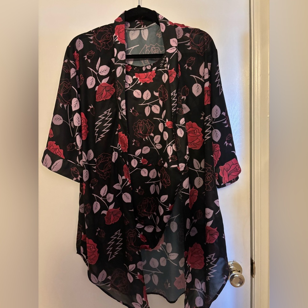 Grateful bathing suit and matching kimono top! ⚡️⚡️